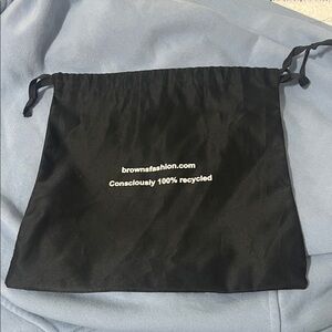 Black Recycled Drawstring Bag